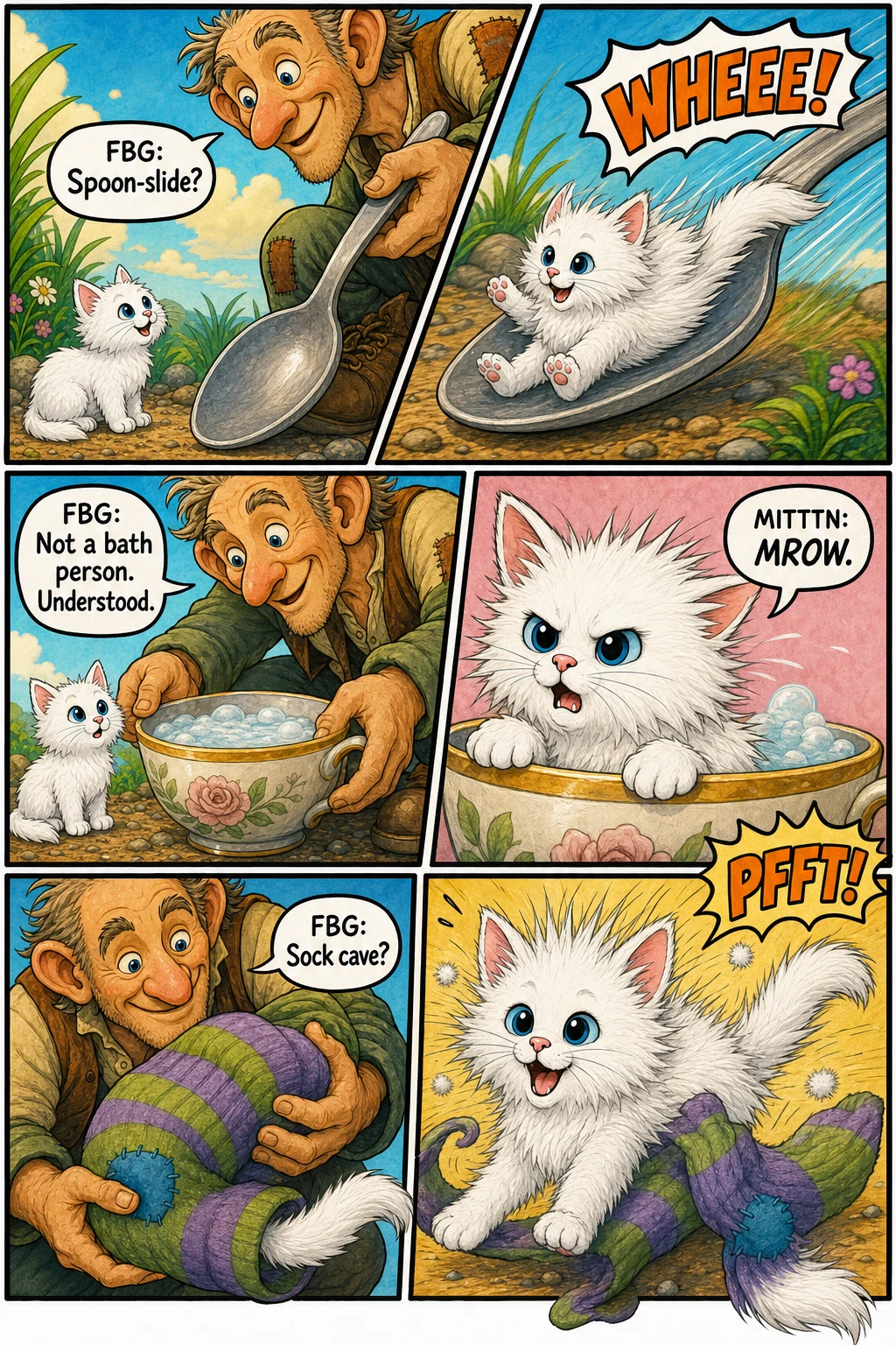 The Lost Kittn page 7: Giant Help Is Too Helpful.