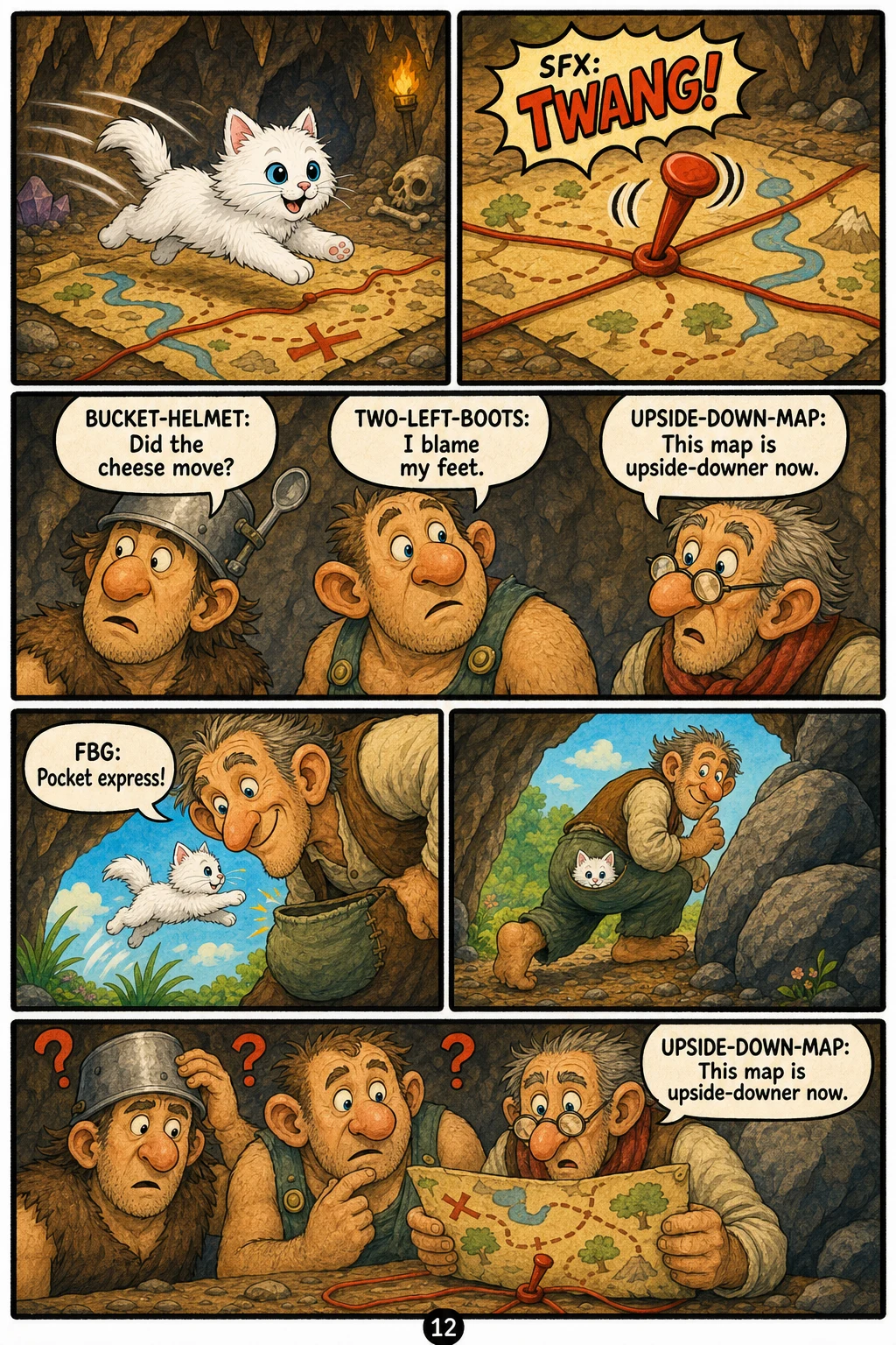 The Lost Kittn page 12: Run to the Friendly Giant.