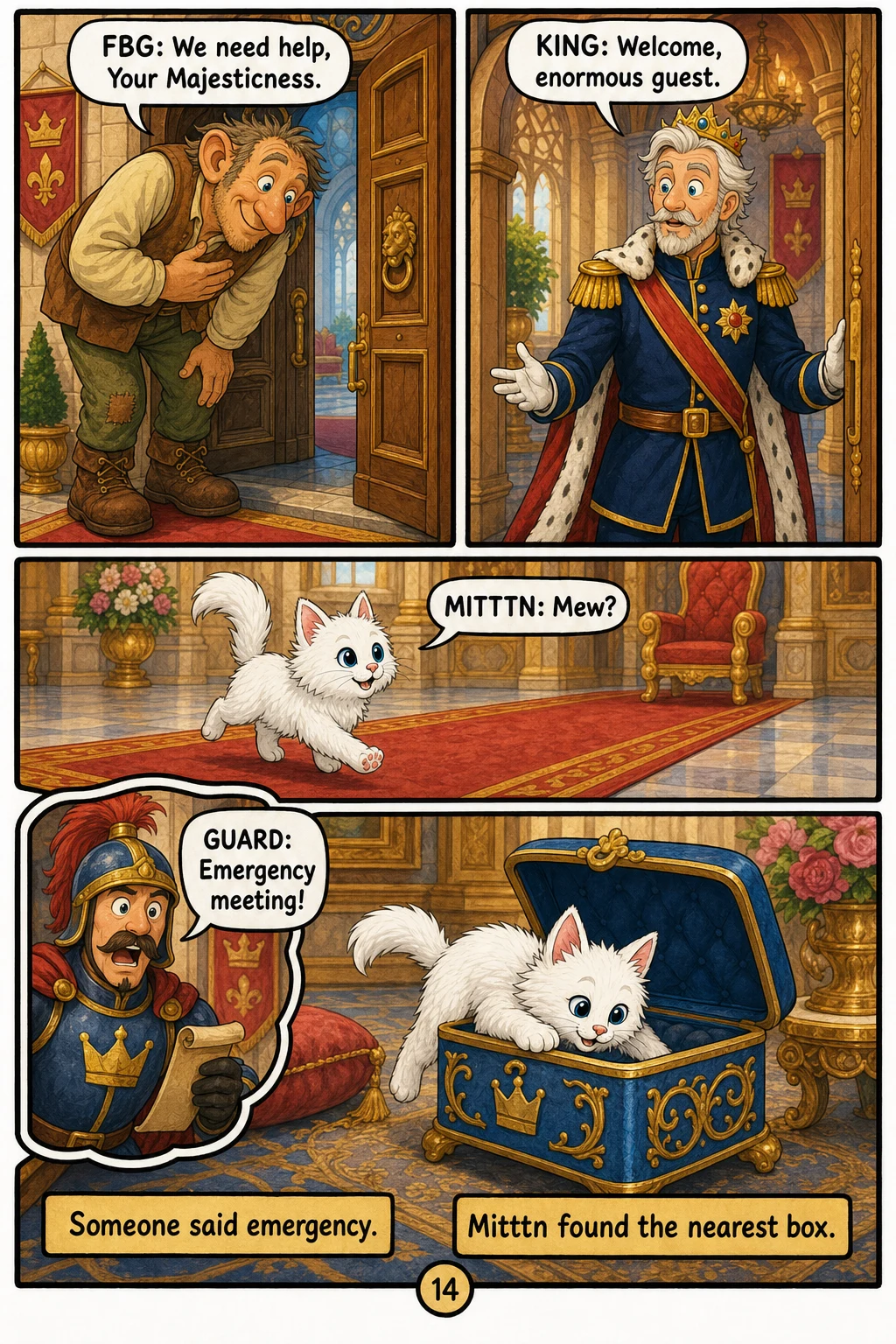 The Lost Kittn page 14: The Royal Box.