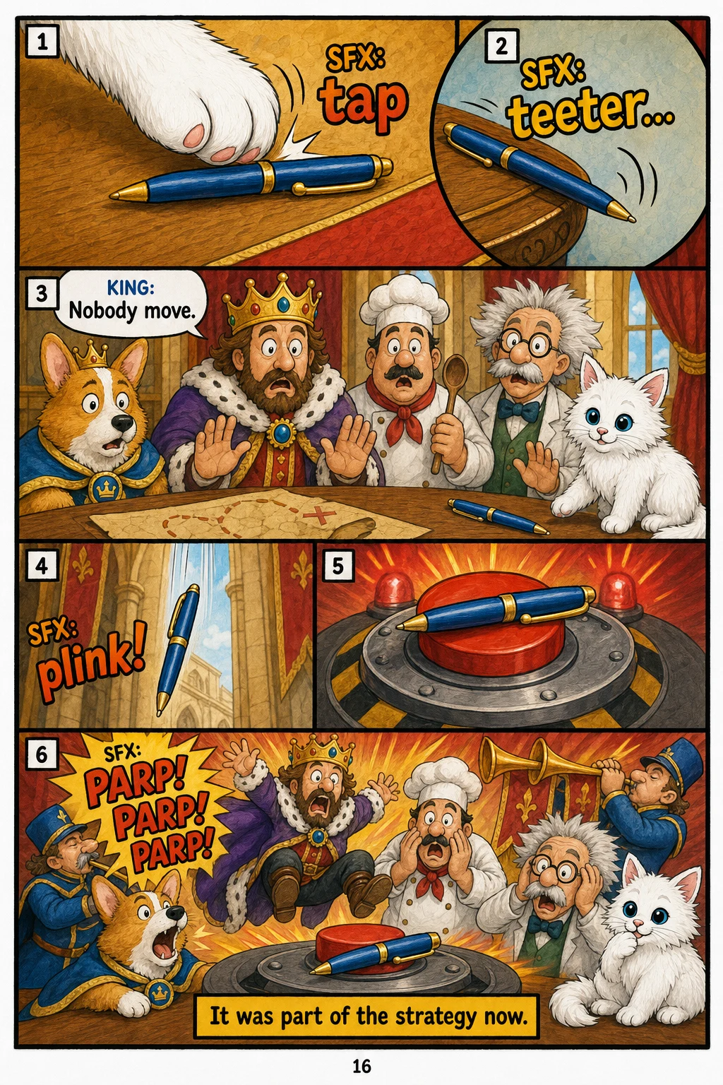 The Lost Kittn page 16: The Button.