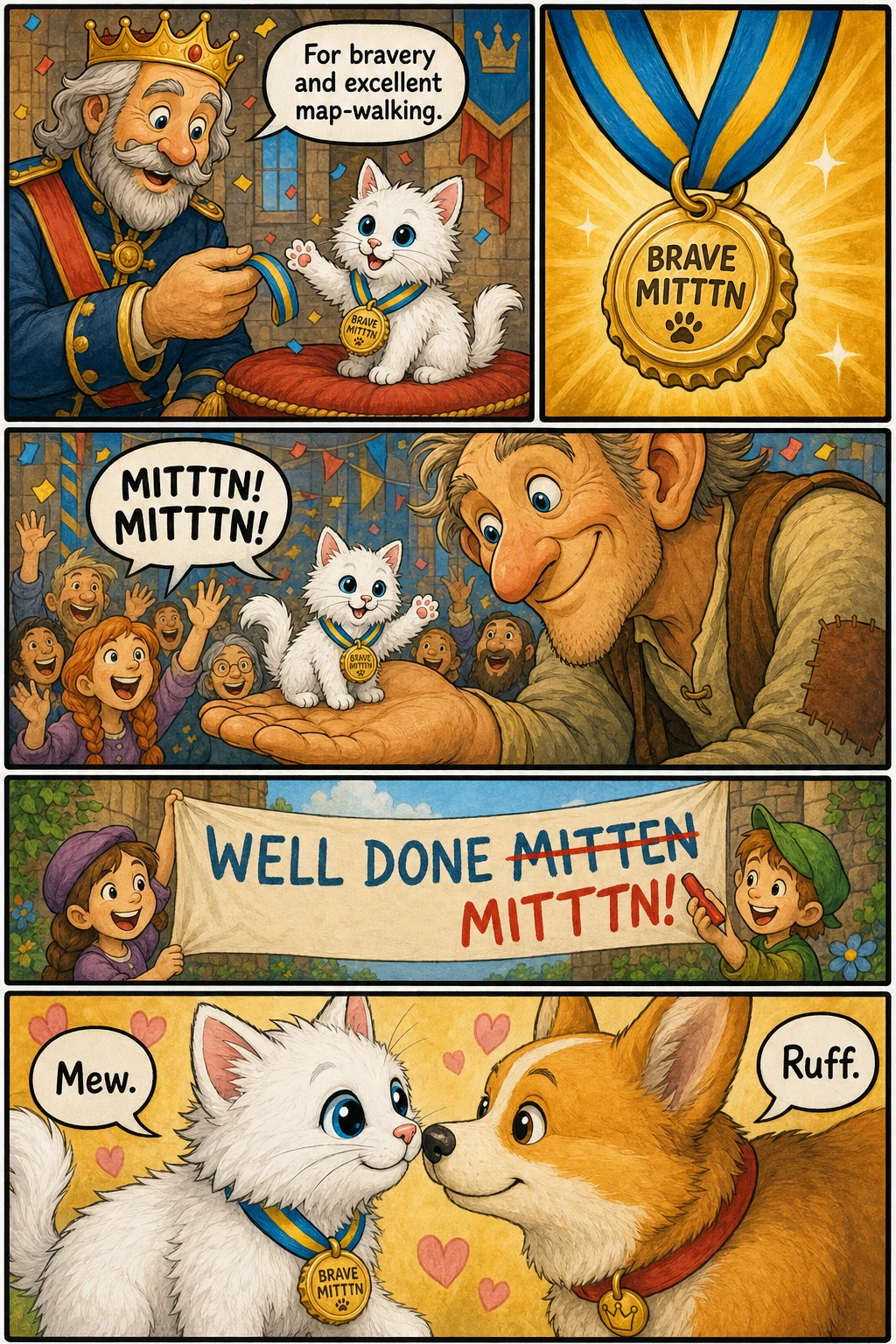 The Lost Kittn page 22: The Tiny Medal.