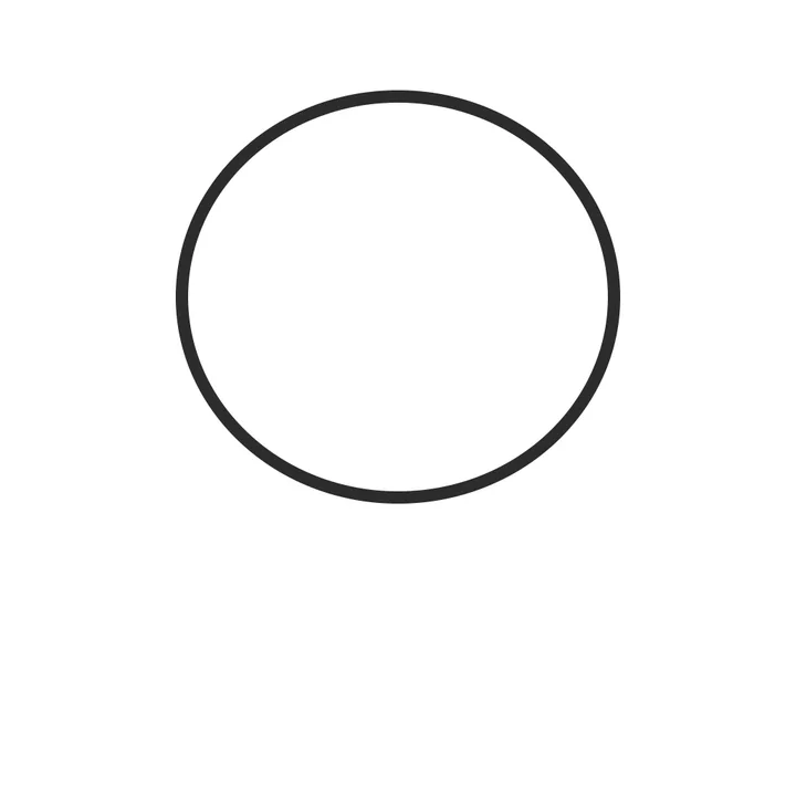 Step one: a big circle for the koala's head.